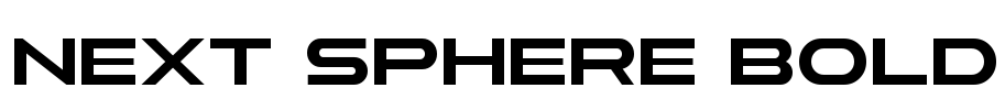 Next Sphere Bold Font Image