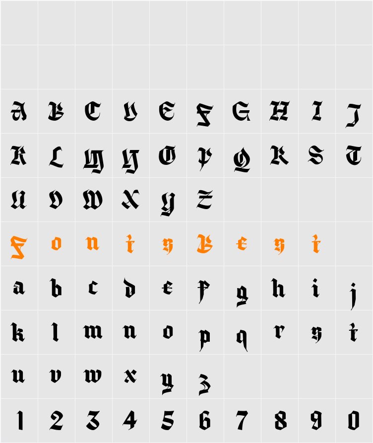 Dx Gotha Free Personal Use Character Map