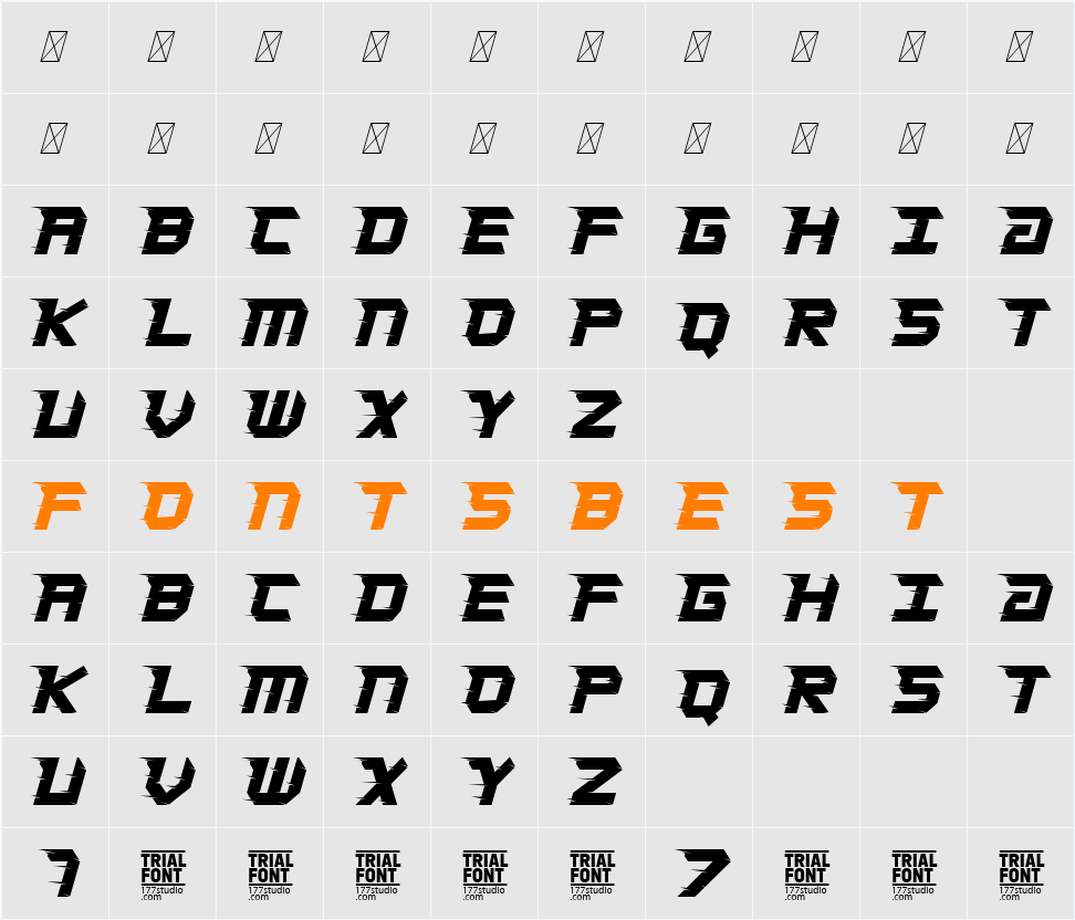 Turbo Speed Demo Character Map