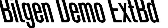 Bilgen Demo ExtBd Font Image