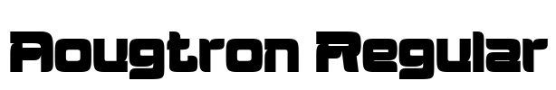 Aougtron Regular Font Image