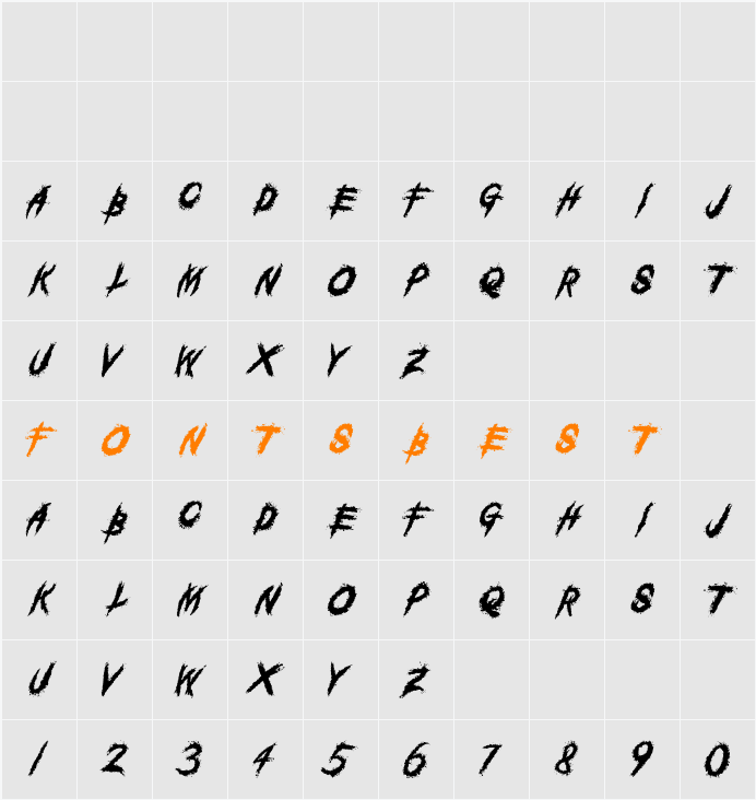 Regular Character Map