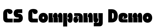 CS Company Demo Font Image