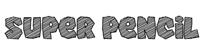 Super Pencil Font Image