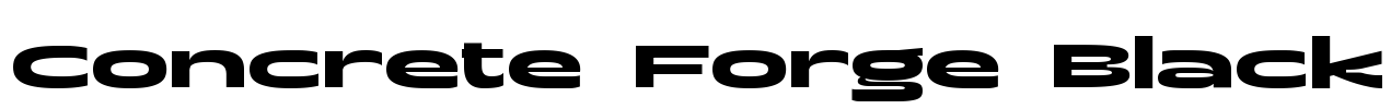 Concrete Forge Black Font Image