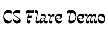 CS Flare Demo Font Image