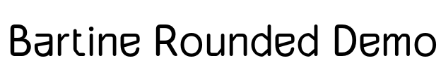 Bartine Rounded Demo Font Image