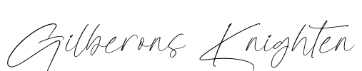 Gilberons Knighten Font Image