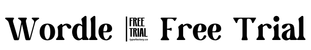 Wordle - Free Trial Font Image