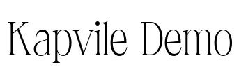 Kapvile Demo Font Image