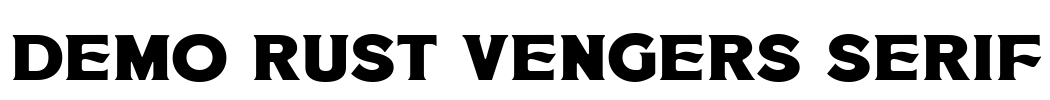 Demo Rust Vengers Serif Font Image