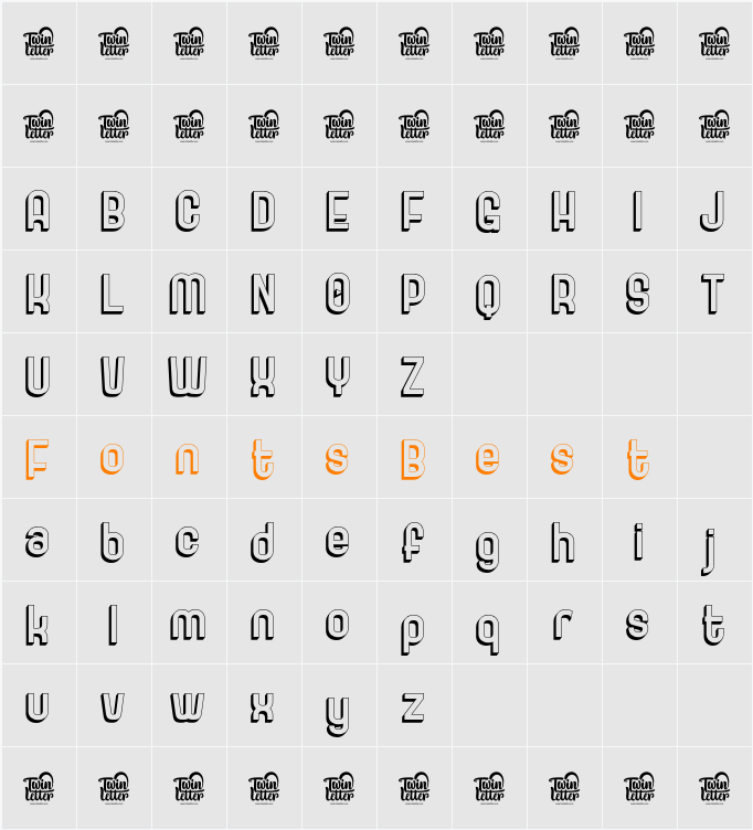 GOXAC-Shadow Character Map