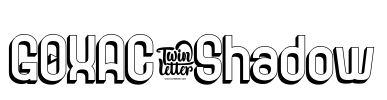 GOXAC-Shadow Font Image