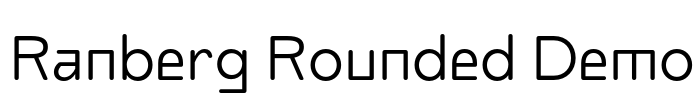 Ranberg Rounded Demo Font Image