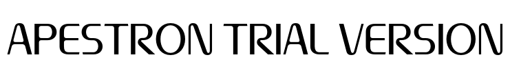 Apestron Trial Version Font Image