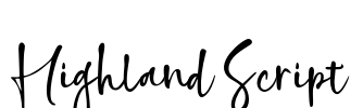 Highland Script Font Image