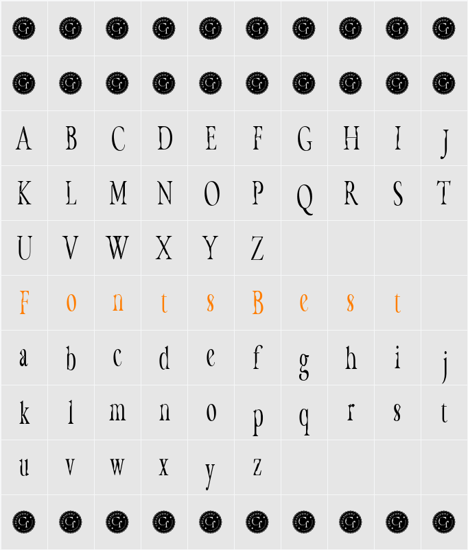 CF Havarti Demo Cond Character Map