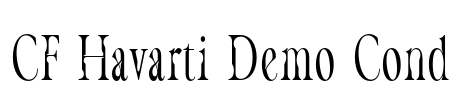 CF Havarti Demo Cond Font Image