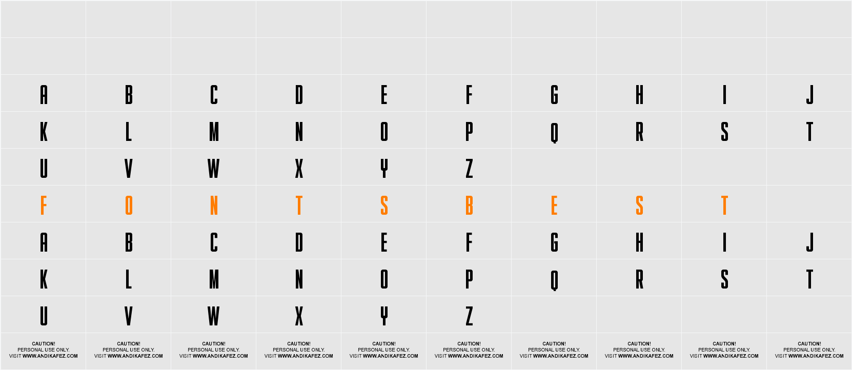 HORNSEA FC BOLD Character Map