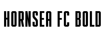 HORNSEA FC BOLD Font Image