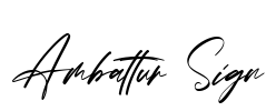 Ambattur Sign Font Image