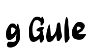 g Gule Font Image