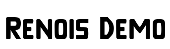 Renois Demo Font Image