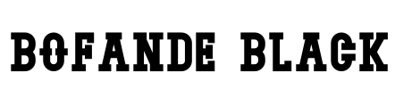 Bofande Black Font Image