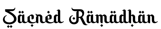 Sacred Ramadhan Font Image