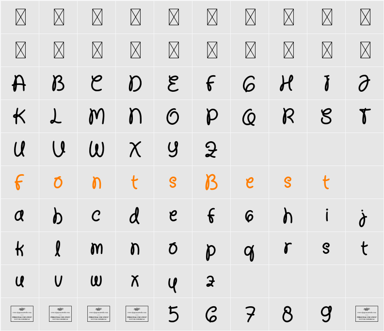 Enigma Character Map