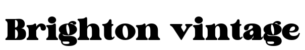 Brighton vintage Font Image
