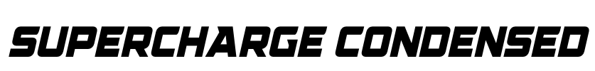 Supercharge Condensed Font Image
