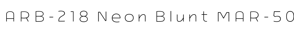ARB-218 Neon Blunt MAR-50 Font Image