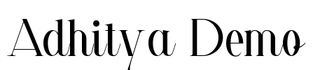 Adhitya Demo Font Image
