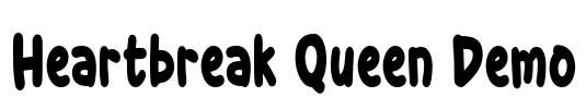Heartbreak Queen Demo Font Image