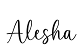Alesha Font Image