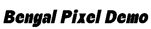 Bengal Pixel Demo Font Image