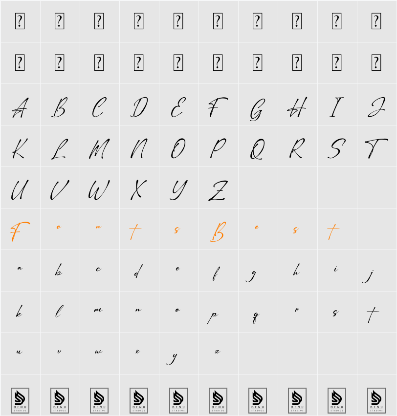 Barettiny Monteilo Character Map