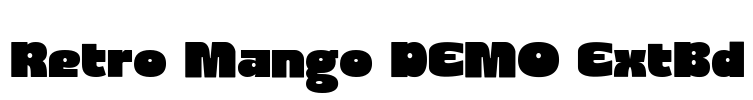 Retro Mango DEMO ExtBd Font Image