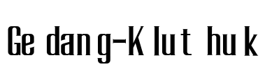 Gedang-Kluthuk Font Image