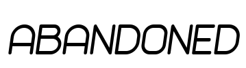 Abandoned Font Image