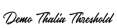 Demo Thalia Threshold Font Image