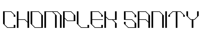 CHOMPLEK SANITY Font Image
