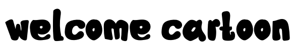 Welcome Cartoon Font Image