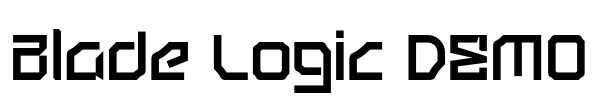 Blade Logic DEMO Font Image