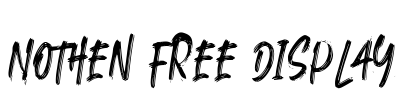 Nothen Free Display Font Image