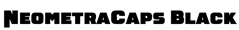 NeometraCaps Black Font Image