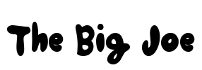 The Big Joe Font Image