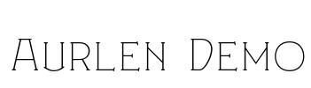 Aurlen Demo Font Image