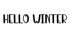 Hello Winter Font Image